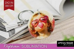 Valentine Angel Keychain PNG - Cupid Keychain Sublimation Product Image 1