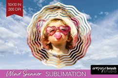 Valentine Angel Wind Spinner Sublimation PNG - Cupid Round Product Image 1