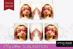 Valentine Angel Mug Wrap - Cupid Mug PNG Sublimation Product Image 1