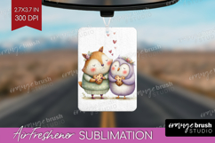 Couple Animals Air Freshener PNG - Valentines Day PNG Product Image 1