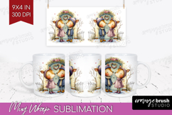 Couple Animals Mug Wrap - Valentines Day Mug PNG Sublimation Product Image 1
