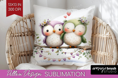 Couple Animals Pillow Sublimation - Valentines Day Pillow Product Image 1
