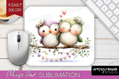 Couple Animals Mouse Pad Sublimation - Valentines Day PNG Product Image 1