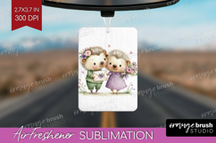 Couple Animals Air Freshener PNG - Valentines Day PNG Product Image 1