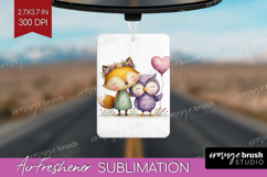 Couple Animals Air Freshener PNG - Valentines Day PNG Product Image 1