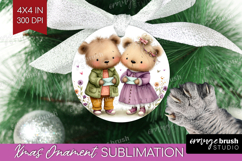 Couple Animals Ornament PNG - Valentines Day PNG Sublimation Product Image 1
