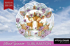 Couple Animals Wind Spinner Sublimation PNG - Valentines Day Product Image 1