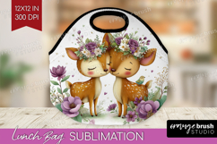 Couple Animals Lunch Bag - Valentines Day Lunch Bug PNG Product Image 1