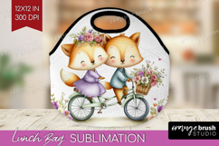 Couple Animals Lunch Bag - Valentines Day Lunch Bug PNG Product Image 1