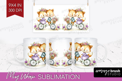 Couple Animals Mug Wrap - Valentines Day Mug PNG Sublimation Product Image 1