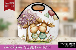 Couple Animals Lunch Bag - Valentines Day Lunch Bug PNG Product Image 1