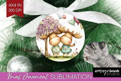 Couple Animals Ornament PNG - Valentines Day PNG Sublimation Product Image 1