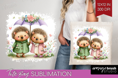 Couple Animals Tote Bag - Valentines Day Tote Bag PNG Product Image 1