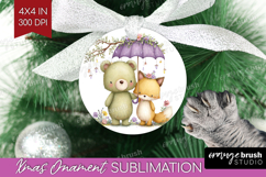Couple Animals Ornament PNG - Valentines Day PNG Sublimation Product Image 1