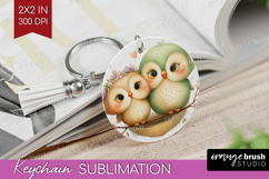 Couple Animals Keychain PNG - Valentines Day Keychain Product Image 1