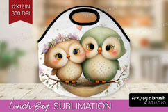 Couple Animals Lunch Bag - Valentines Day Lunch Bug PNG Product Image 1