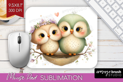 Couple Animals Mouse Pad Sublimation - Valentines Day PNG Product Image 1
