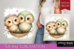 Couple Animals Tote Bag - Valentines Day Tote Bag PNG Product Image 1