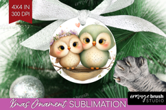 Couple Animals Ornament PNG - Valentines Day PNG Sublimation Product Image 1