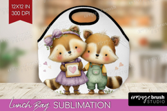 Couple Animals Lunch Bag - Valentines Day Lunch Bug PNG Product Image 1