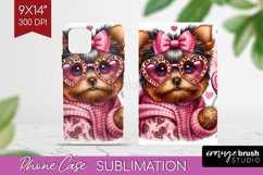 Valentine Dog Phone Case PNG - Cute Puppy Case PNG Product Image 1