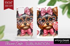 Valentine Dog Phone Case PNG - Cute Puppy Case PNG Product Image 1