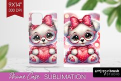 Valentine Dog Phone Case PNG - Cute Puppy Case PNG Product Image 1