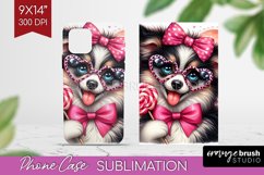 Valentine Dog Phone Case PNG - Cute Puppy Case PNG Product Image 1