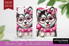 Valentine Dog Phone Case PNG - Cute Puppy Case PNG Product Image 1