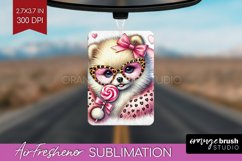 Valentine Dog Air Freshener PNG - Cute Puppy PNG Sublimation Product Image 1