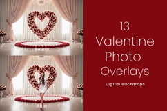 13 Valentine Digital Backdrops Product Image 2