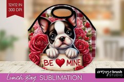Valentine Dog Lunch Bag - Valentines Day Lunch Bug PNG Product Image 1