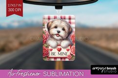 Valentine Dog Air Freshener PNG - Valentines Day PNG Product Image 1