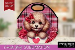 Valentine Dog Lunch Bag - Valentines Day Lunch Bug PNG Product Image 1