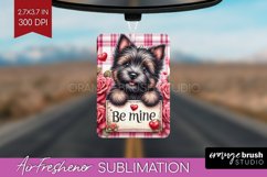 Valentine Dog Air Freshener PNG - Valentines Day PNG Product Image 1