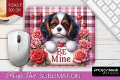 Valentine Dog Mouse Pad Sublimation - Valentines Day PNG Product Image 1