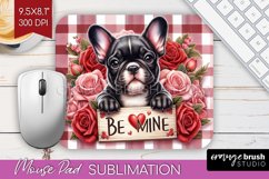 Valentine Dog Mouse Pad Sublimation - Valentines Day PNG Product Image 1