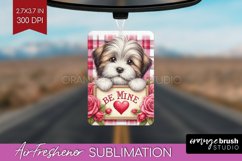 Valentine Dog Air Freshener PNG - Valentines Day PNG Product Image 1