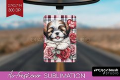 Valentine Dog Air Freshener PNG - Valentines Day PNG Product Image 1