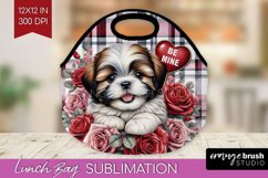 Valentine Dog Lunch Bag - Valentines Day Lunch Bug PNG Product Image 1
