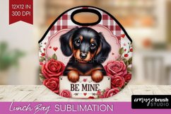 Valentine Dog Lunch Bag - Valentines Day Lunch Bug PNG Product Image 1