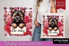 Valentine Dog Tote Bag - Valentines Day Tote Bag PNG Product Image 1