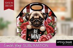 Valentine Dog Lunch Bag - Valentines Day Lunch Bug PNG Product Image 1
