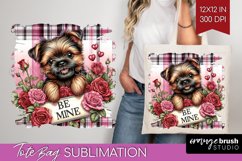 Valentine Dog Tote Bag - Valentines Day Tote Bag PNG Product Image 1