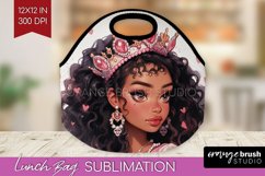 Valentine Girl Lunch Bag - Valentines Day Lunch Bug PNG Product Image 1