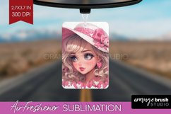 Valentine Girl Air Freshener PNG - Valentines Day PNG Product Image 1