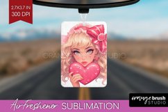 Valentine Girl Air Freshener PNG - Valentines Day PNG Product Image 1