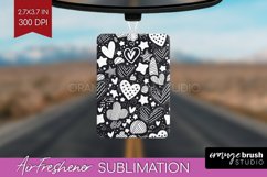 Hearts Air Freshener PNG - Valentines Day PNG Sublimation Product Image 1