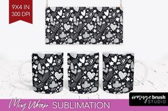 Hearts Mug Wrap - Valentines Day Mug PNG Sublimation Product Image 1