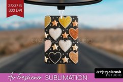 Hearts Air Freshener PNG - Valentines Day PNG Sublimation Product Image 1